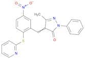 3-Methyl-4-(5-nitro-2-(pyridin-2-ylthio)benzylidene)-1-Phenyl-1H-pyrazol-5(4H)-one