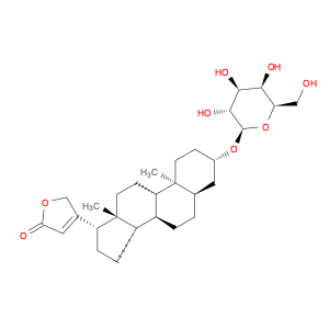 Card-20(22)-enolide, 3-(β-D-glucopyranosyloxy)-, (3β,5β)- (9CI)