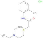 Acetamide, 2-[[2-(diethylamino)ethyl]thio]-N-(2-methylphenyl)-, hydrochloride (1:1)