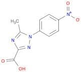 5-Methyl-1-(4-nitrophenyl)-1H-1,2,4-triazole-3-carboxylic acid