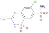 2H-1,2,4-Benzothiadiazine-7-sulfonamide, 6-chloro-3-methyl-, 1,1-dioxide