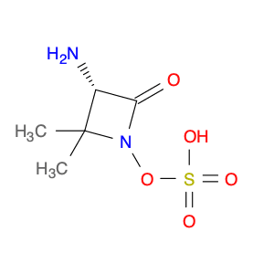 2-Azetidinone, 3-amino-4,4-dimethyl-1-(sulfooxy)-, (3S)-