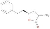 2(3H)-Furanone, dihydro-3-methyl-5-(2-phenylethyl)-, trans- (9CI)