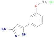 5-(3-Methoxy-phenyl)-2h-pyrazol-3-ylamine, HCl