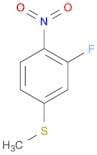 Benzene, 2-fluoro-4-(methylthio)-1-nitro-