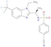 Benzenesulfonamide, 4-cyano-N-[(1R)-1-[1-ethyl-6-(trifluoromethyl)-1H-benzimidazol-2-yl]ethyl]-