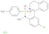Benzenesulfonamide, N-[4-chloro-2-(3,4-dihydro-1-isoquinolinyl)phenyl]-N,4-dimethyl-, hydrochlorid…