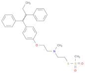 Methanesulfonothioic acid, S-[2-[[2-[4-(1,2-diphenyl-1-buten-1-yl)phenoxy]ethyl]methylamino]ethyl]…
