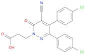 1(6H)-Pyridazinepropanoic acid, 3,4-bis(4-chlorophenyl)-5-cyano-6-oxo-