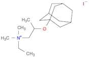 1-Propanaminium, N-ethyl-N,N-dimethyl-2-(tricyclo[3.3.1.13,7]dec-1-yloxy)-, iodide (1:1)