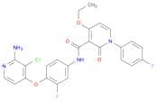 3-Pyridinecarboxamide, N-[4-[(2-amino-3-chloro-4-pyridinyl)oxy]-3-fluorophenyl]-4-ethoxy-1-(4-fluo…
