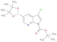1H-Pyrrolo[2,3-b]pyridine-1-carboxylic acid, 3-chloro-5-(4,4,5,5-tetramethyl-1,3,2-dioxaborolan-2-…