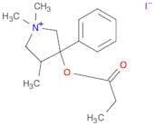 Pyrrolidinium,1,1,4-trimethyl-3-(1-oxopropoxy)-3-phenyl-, iodide (1:1)