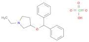 Pyrrolidine, 3-(diphenylmethoxy)-1-ethyl-, perchlorate (1:1)