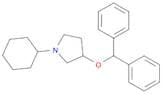 Pyrrolidine, 1-cyclohexyl-3-(diphenylmethoxy)-