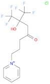 Pyridinium, 1-[7,7,7-trifluoro-6-hydroxy-4-oxo-6-(trifluoromethyl)heptyl]-, chloride (1:1)