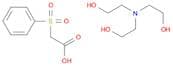 Acetic acid, (phenylsulfonyl)-, compd. with 2,2',2''-nitrilotris[ethanol] (1:1) (9CI)