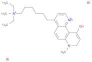 1,7-Phenanthrolinium, 4-[6-(diethylmethylammonio)hexyl]-10-hydroxy-7-methyl-, dibromide (9CI)