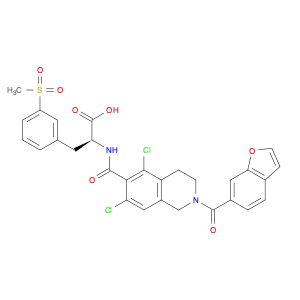 L-Phenylalanine, N-[[2-(6-benzofuranylcarbonyl)-5,7-dichloro-1,2,3,4-tetrahydro-6-isoquinolinyl]ca…