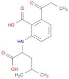 2-[(1-Carboxy-3-methylbutyl)amino]-6-(1-oxopropyl)benzoic acid