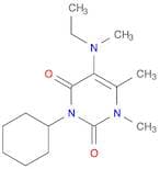 2,4(1H,3H)-Pyrimidinedione, 3-cyclohexyl-5-(ethylmethylamino)-1,6-dimethyl-