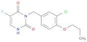 2,4(1H,3H)-Pyrimidinedione, 3-[(3-chloro-4-propoxyphenyl)methyl]-5-fluoro-