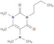2,4(1H,3H)-Pyrimidinedione, 3-butyl-5-(dimethylamino)-1,6-dimethyl-