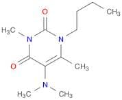 2,4(1H,3H)-Pyrimidinedione, 1-butyl-5-(dimethylamino)-3,6-dimethyl-