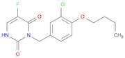 2,4(1H,3H)-Pyrimidinedione,3-[(4-butoxy-3-chlorophenyl)methyl]-5-fluoro-
