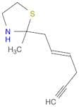 Thiazolidine, 2-(2-hexen-5-ynyl)-2-methyl-, (E)- (9CI)