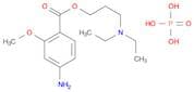 Benzoic acid, 4-amino-2-methoxy-, 3-(diethylamino)propyl ester, phosphate (1:1)
