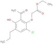 Acetic acid, 2-(2-acetyl-6-chloro-3-hydroxy-4-propylphenoxy)-, ethyl ester