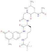 (S)-2-(2-((S)-2-Acetamido-4-methylpentanamido)acetamido)-N-(4-methyl-2-oxo-2H-chromen-7-yl)-6-(2,2…