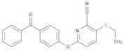 2-Pyridinecarbonitrile, 6-(4-benzoylphenoxy)-3-(ethylthio)-