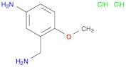 Benzenemethanamine, 5-amino-2-methoxy-, hydrochloride (1:2)