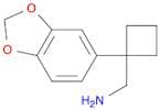 1-(Benzo[d][1,3]dioxol-5-ylmethyl)cyclobutan-1-amine
