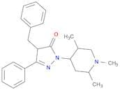 3H-Pyrazol-3-one, 2,4-dihydro-5-phenyl-4-(phenylmethyl)-2-(1,2,5-trimethyl-4-piperidinyl)-