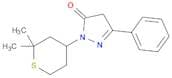 3H-Pyrazol-3-one, 2,4-dihydro-5-phenyl-2-(tetrahydro-2,2-dimethyl-2H-thiopyran-4-yl)-