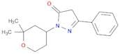 3H-Pyrazol-3-one, 2,4-dihydro-5-phenyl-2-(tetrahydro-2,2-dimethyl-2H-pyran-4-yl)-