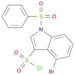 4-Bromo-1-(phenylsulfonyl)-1H-indole-3-sulfonyl chloride