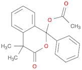 3H-2-Benzopyran-3-one, 1-(acetyloxy)-1,4-dihydro-4,4-dimethyl-1-phenyl-