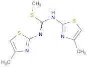 Carbamimidothioic acid, N,N'-bis(4-methyl-2-thiazolyl)-, methyl ester