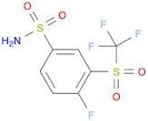 Benzenesulfonamide, 4-fluoro-3-[(trifluoromethyl)sulfonyl]-