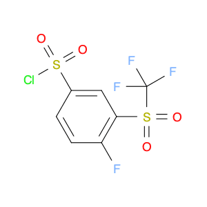 Benzenesulfonyl chloride, 4-fluoro-3-[(trifluoromethyl)sulfonyl]-