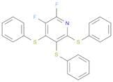 Pyridine, difluorotris(phenylthio)- (9CI)