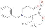 3-Piperidinecarboxylic acid, 3-ethyl-4-oxo-1-(phenylmethyl)-, ethyl ester