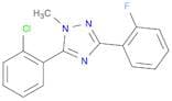 1H-1,2,4-Triazole, 5-(2-chlorophenyl)-3-(2-fluorophenyl)-1-methyl-