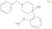 4-Piperidinol, 4-(2-methoxyphenyl)-1-(phenylmethyl)-, hydrochloride (1:1)