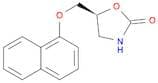 2-Oxazolidinone, 5-[(1-naphthalenyloxy)methyl]-, (5S)-