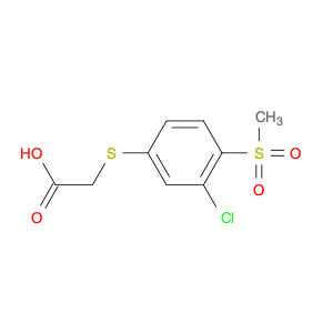 Acetic acid, 2-[[3-chloro-4-(methylsulfonyl)phenyl]thio]-